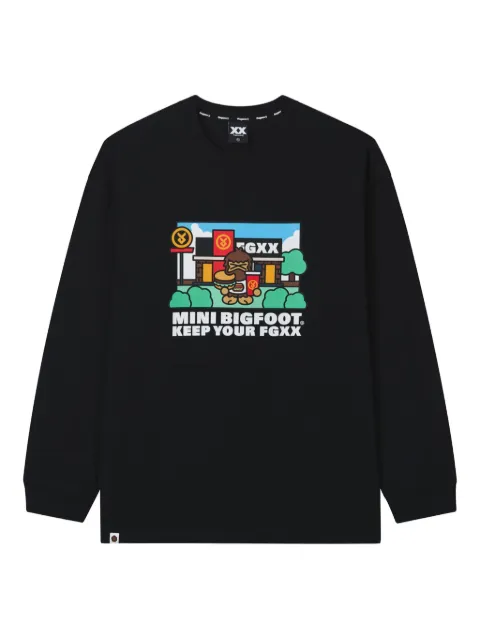 FINGERCROXX graphic long-sleeve top