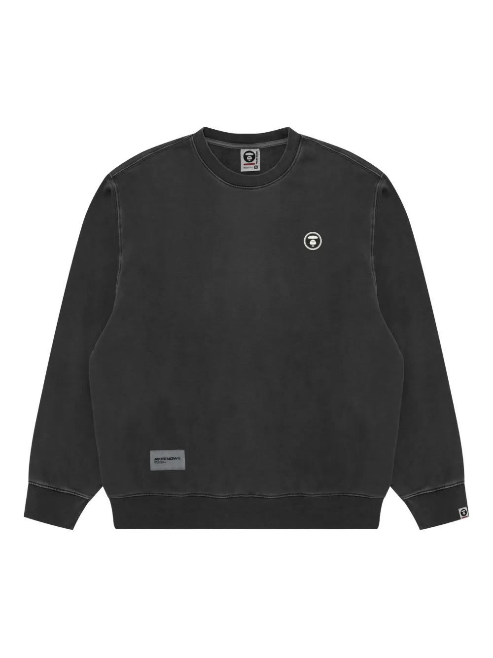 AAPE BY *A BATHING APE® logo-detail crew-neck sweatshirt | Black | Image 1