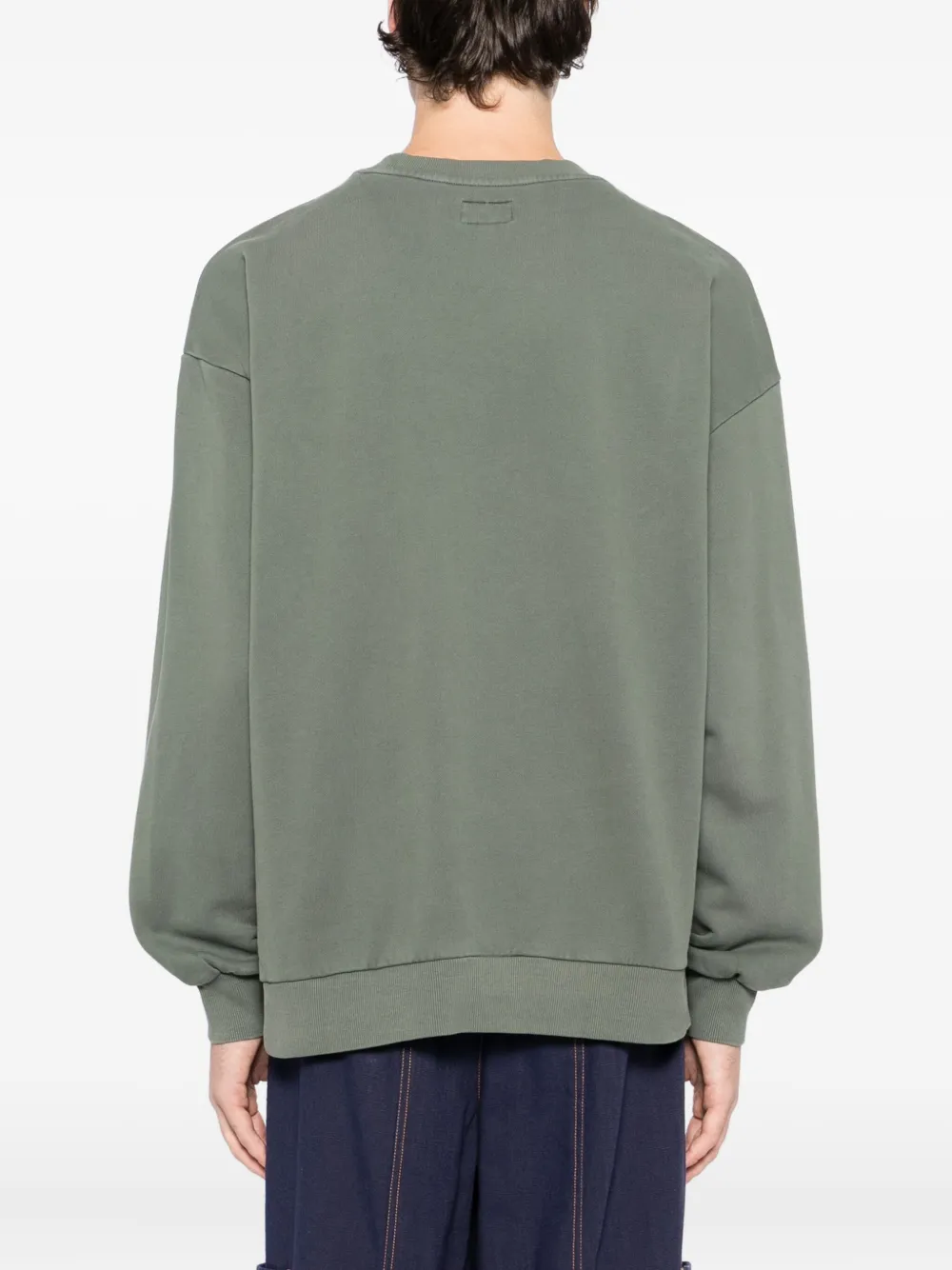 izzue Sweater met print Groen