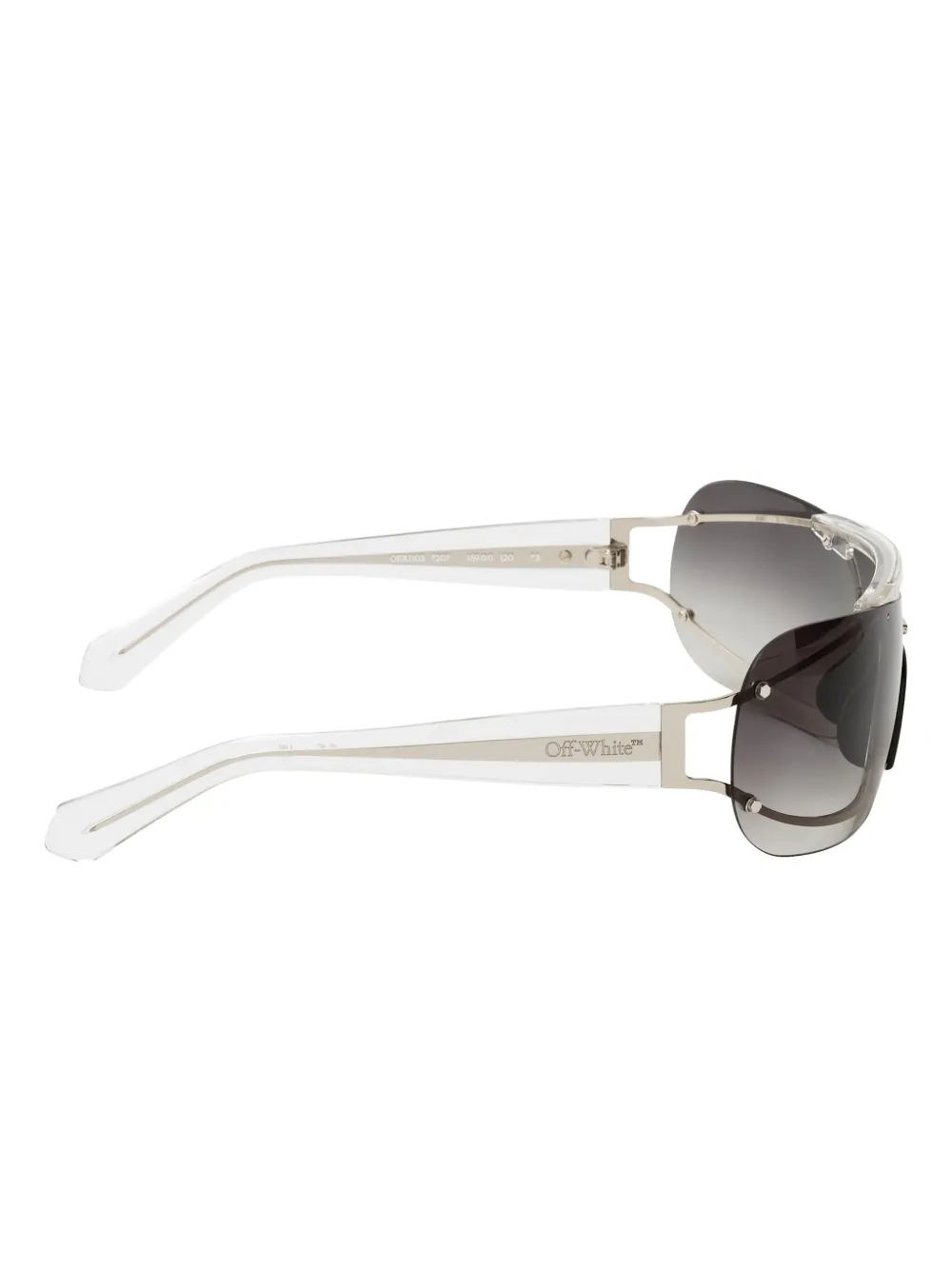 Off-white Shield-frame Sunglasses In Silver