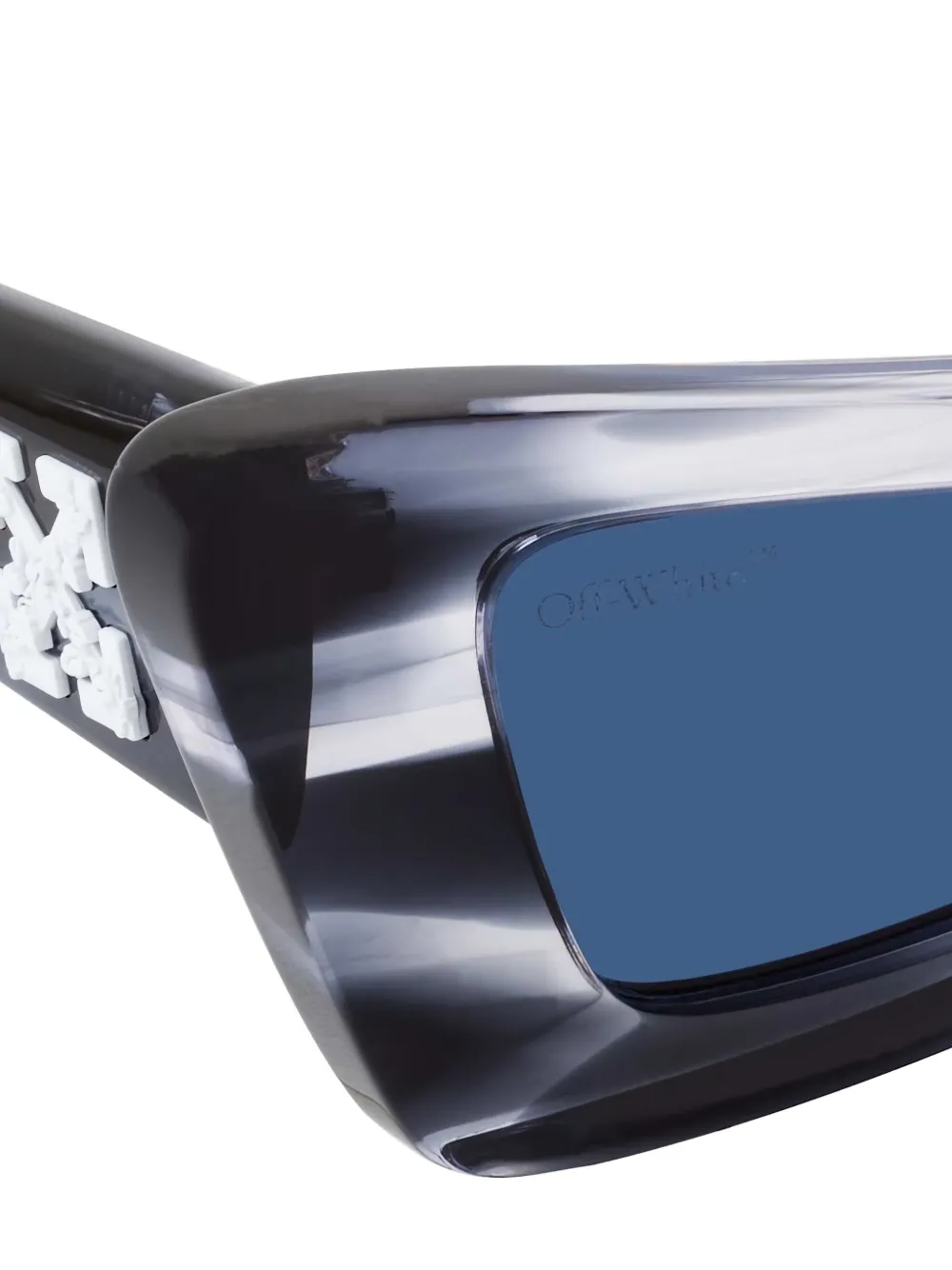 Off-White Accra zonnebril met cat-eye montuur Grijs