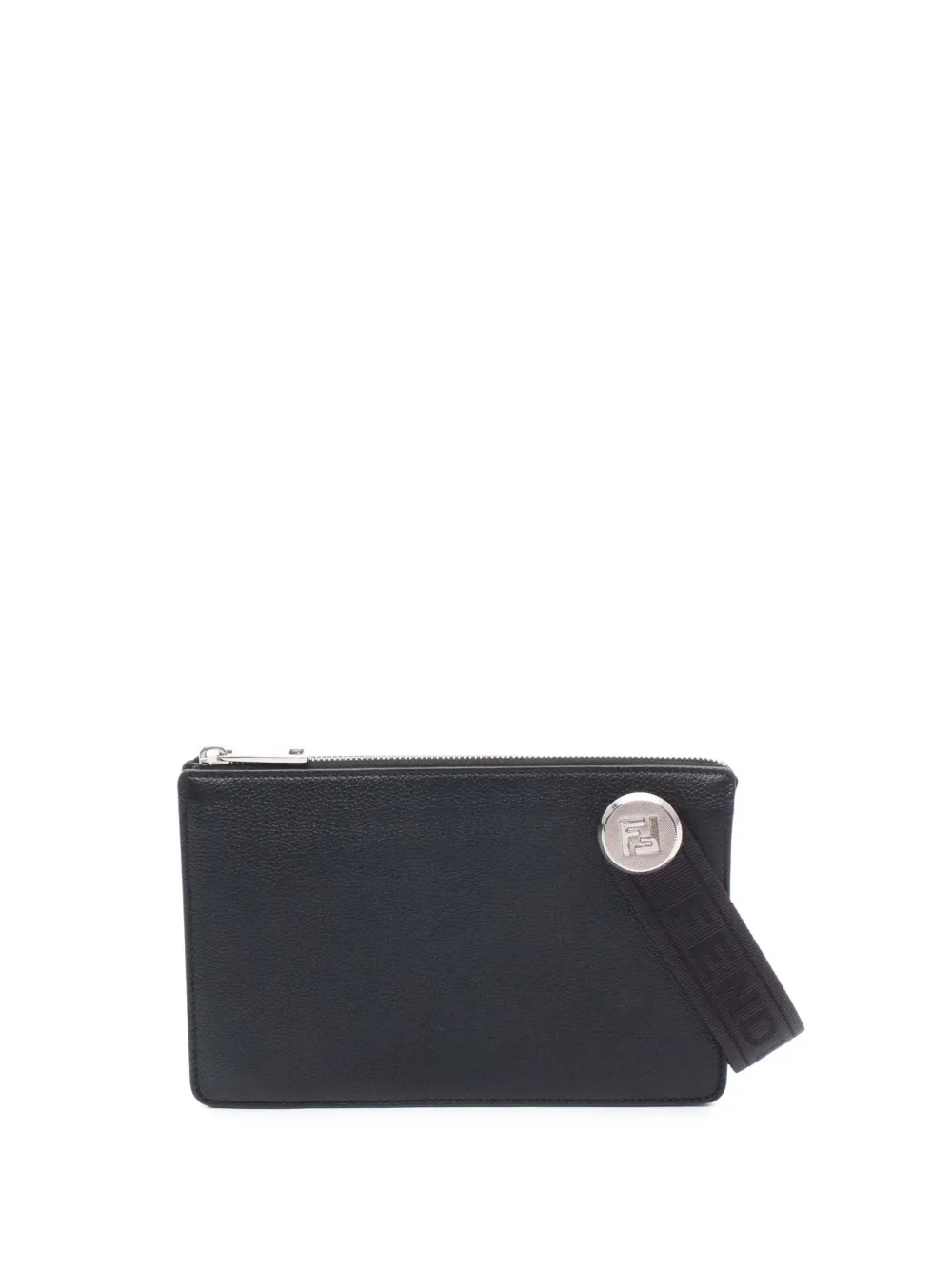 Fendi Pre-Owned 2010-2025 Leather Roma Chiodo clutch bag | Black | Image 1