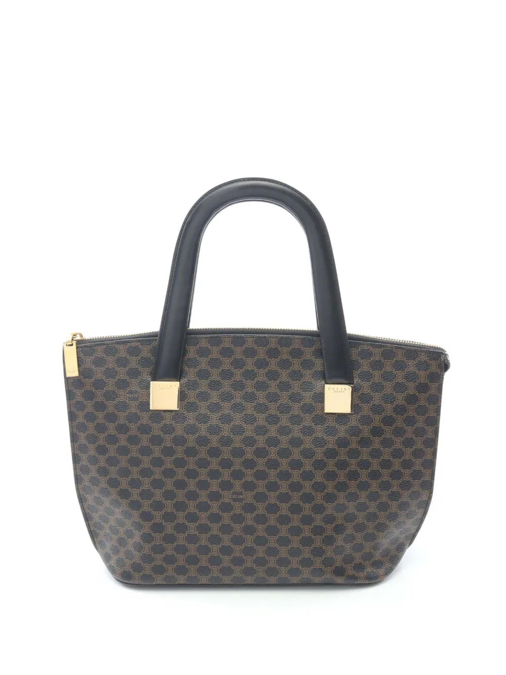 Celine Pre-Owned 20th Century Macadam Coated Canvas handbag | Brown | Image 1