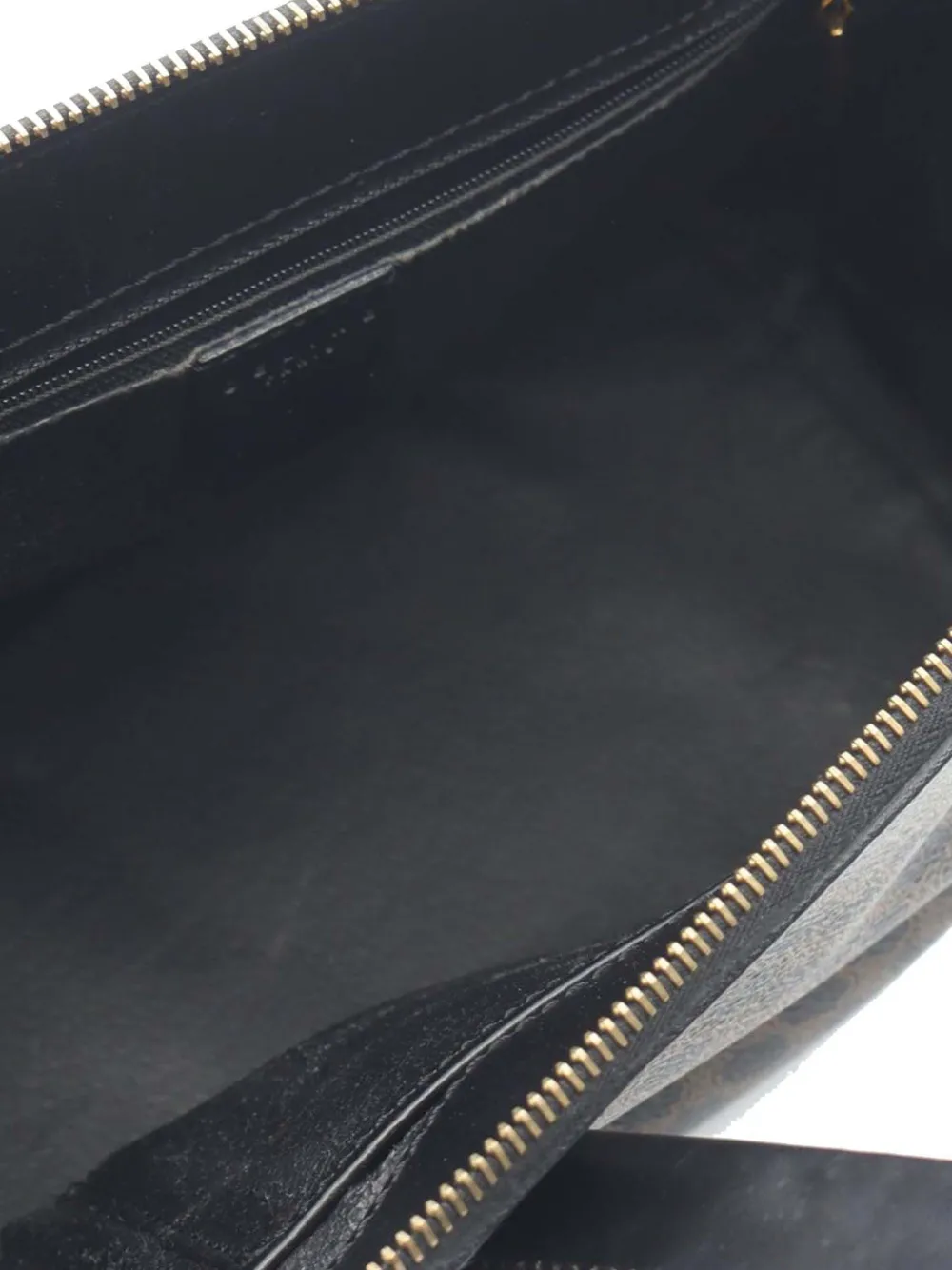 Pre-owned Celine 20th Century Macadam Coated Canvas Handbag In Brown