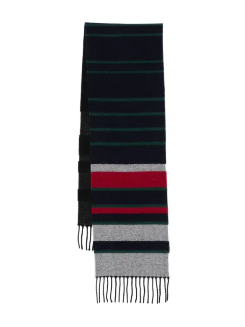 Paul Smith striped fringed scarf