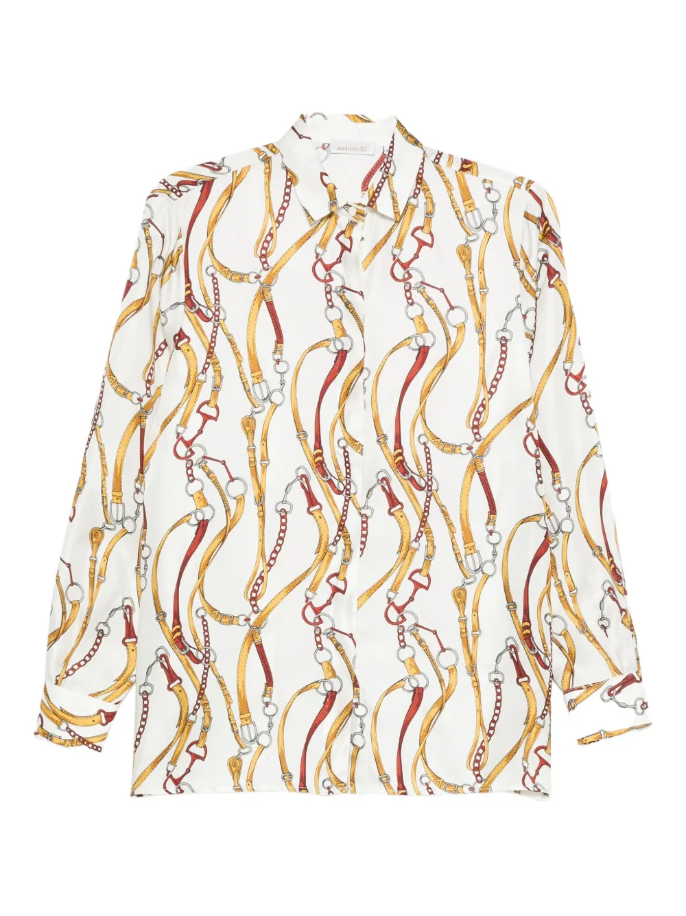 Archivio '67 Printed Silk Shirt In Multi