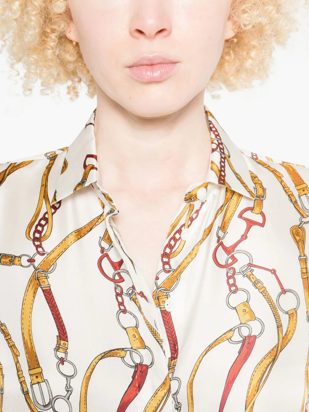 Archivio '67 Printed Silk Shirt In Multi