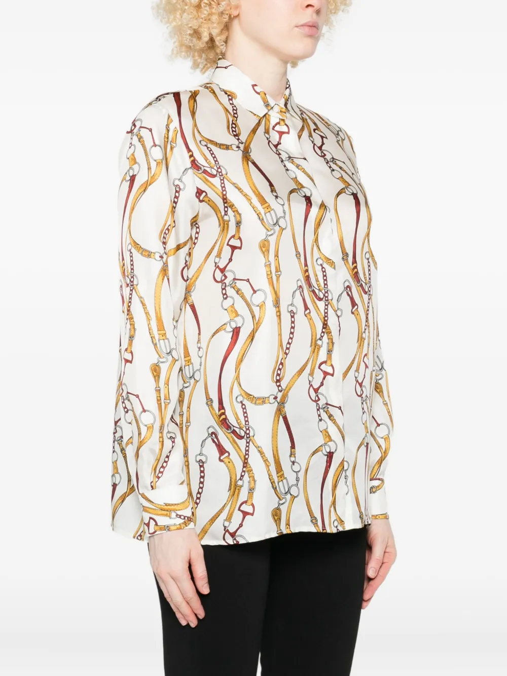Archivio '67 Printed Silk Shirt In Multi