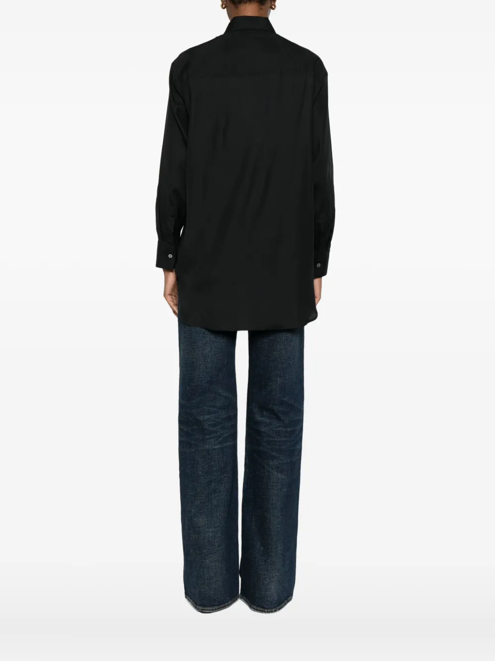 Archivio '67 Bow-detail Silk Shirt In Blue