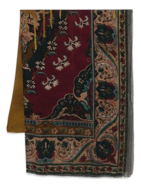 Faliero Sarti floral-patterned silk scarf
