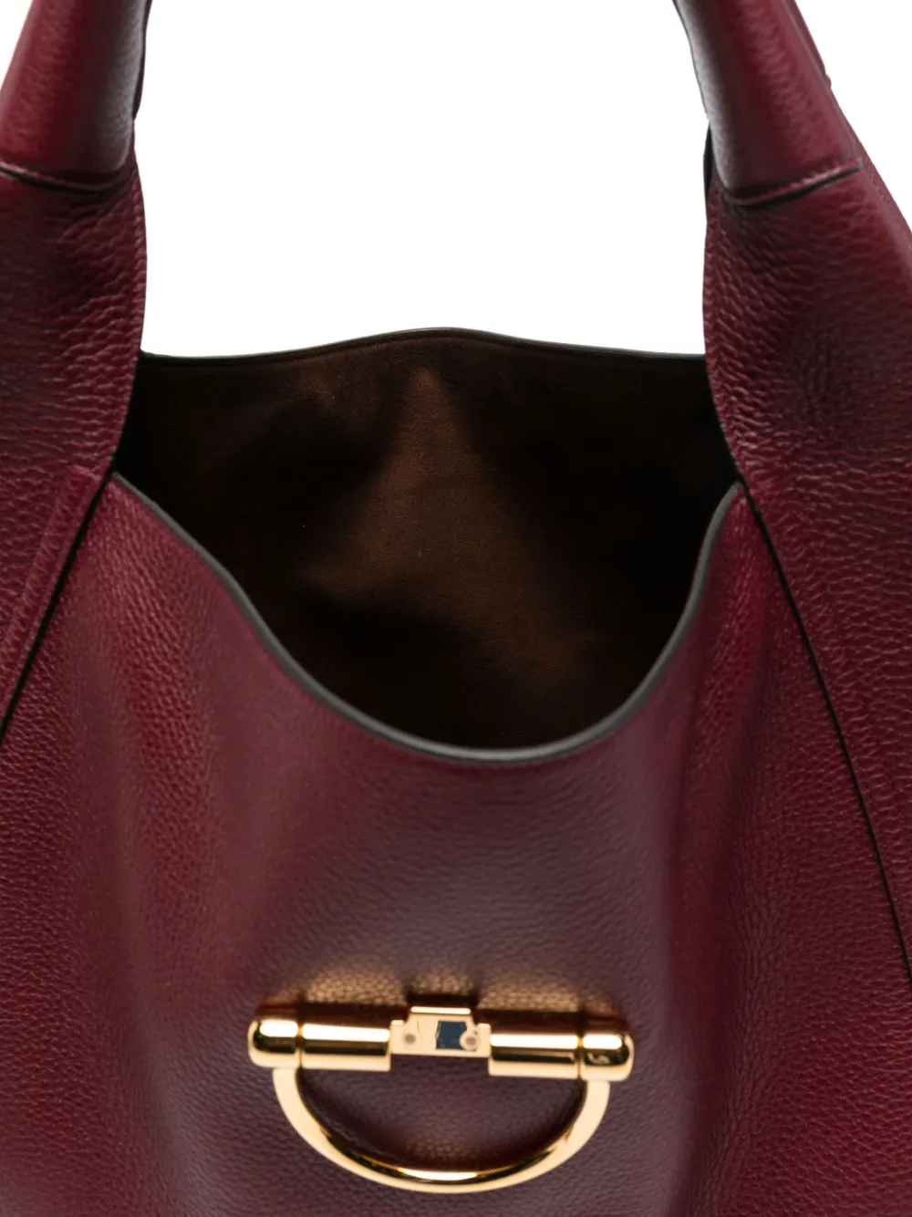 Gucci Softbit Leather Shoulder Bag In Red