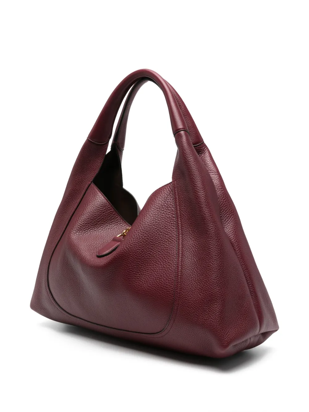 Gucci Softbit Leather Shoulder Bag In Red
