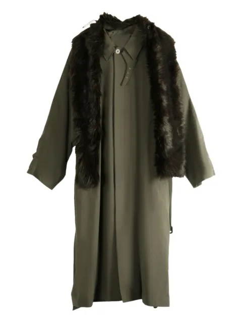 Magliano faux-fur panelled coat