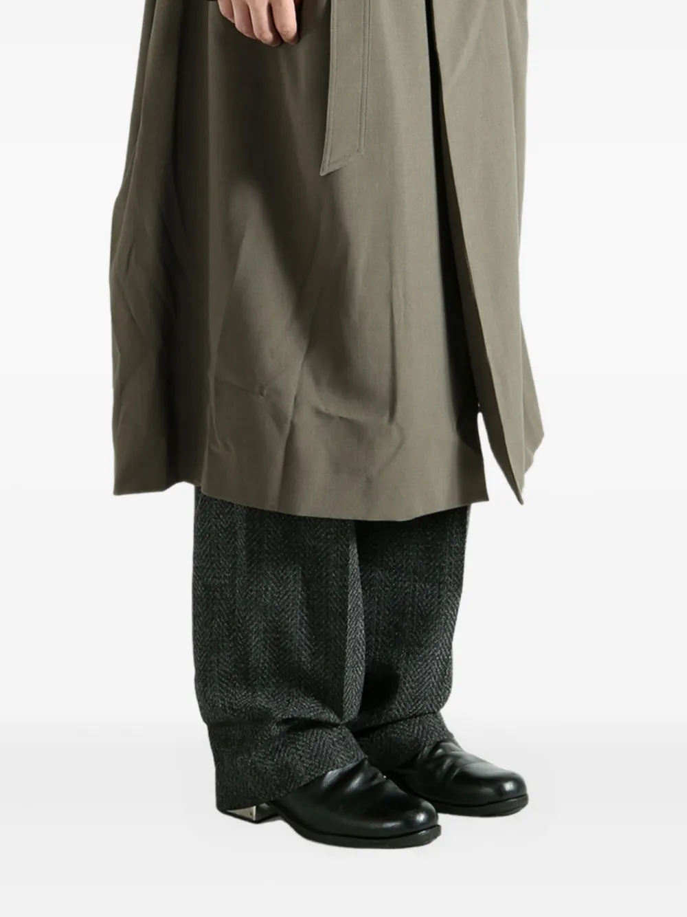 Magliano faux-fur panelled coat Bruin