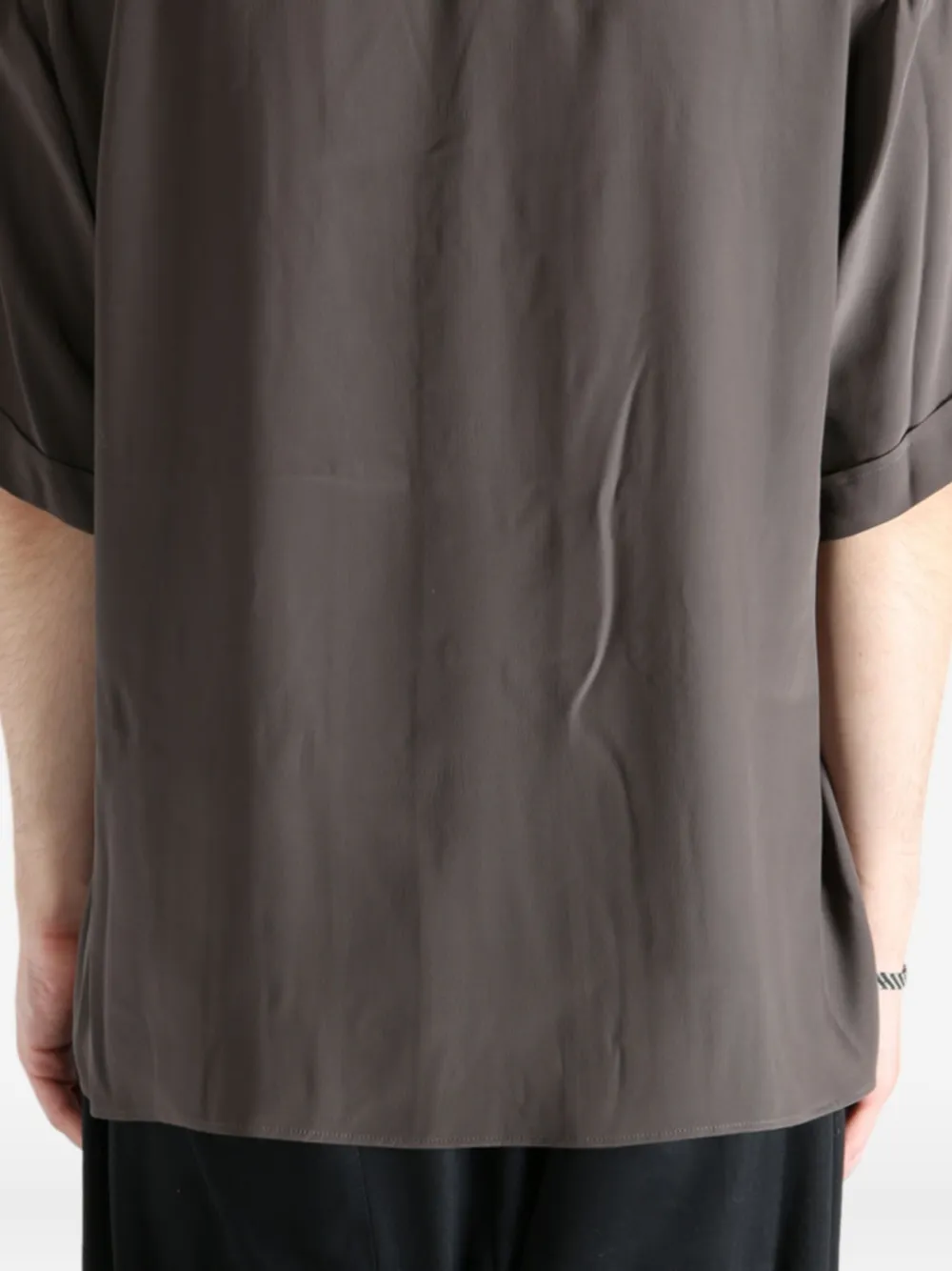 Magliano Short-sleeved Shirt With Chest Pocket In Brown