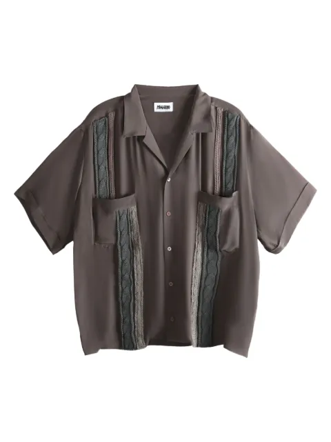 Magliano cable-knit panel shirt