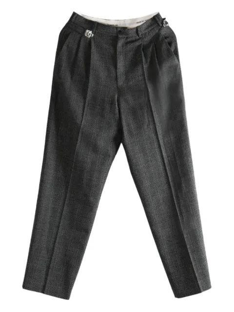Magliano Regolatore pleated herringbone trousers