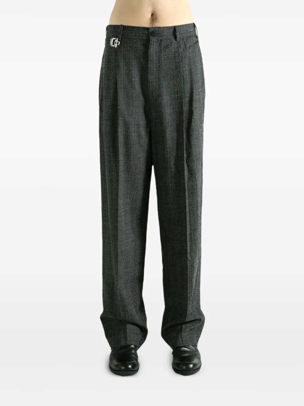 Magliano Regolatore pleated herringbone trousers | Regular-Fit & Straight Leg Pants | Image 2