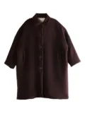 Casey Casey Big Blobby button-fastening cashmere coat - Red