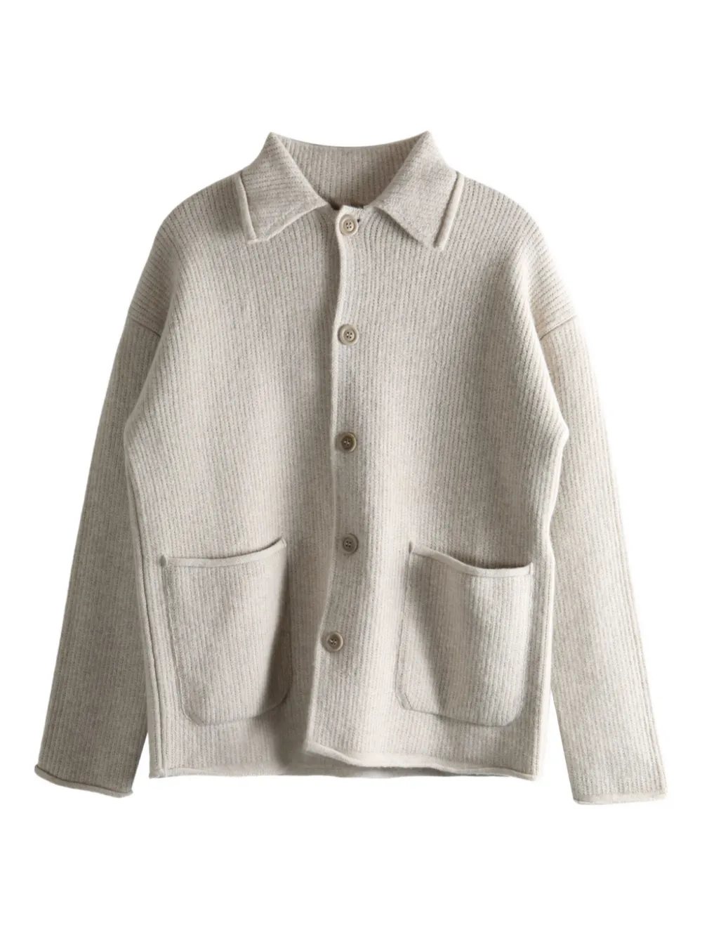 Casey Casey Rove ribbed wool cardigan | Neutrals | Image 1