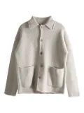 Casey Casey Rove ribbed wool cardigan - Neutrals
