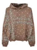 THE WORLD IS YOURS paisley-print hoodie - Brown