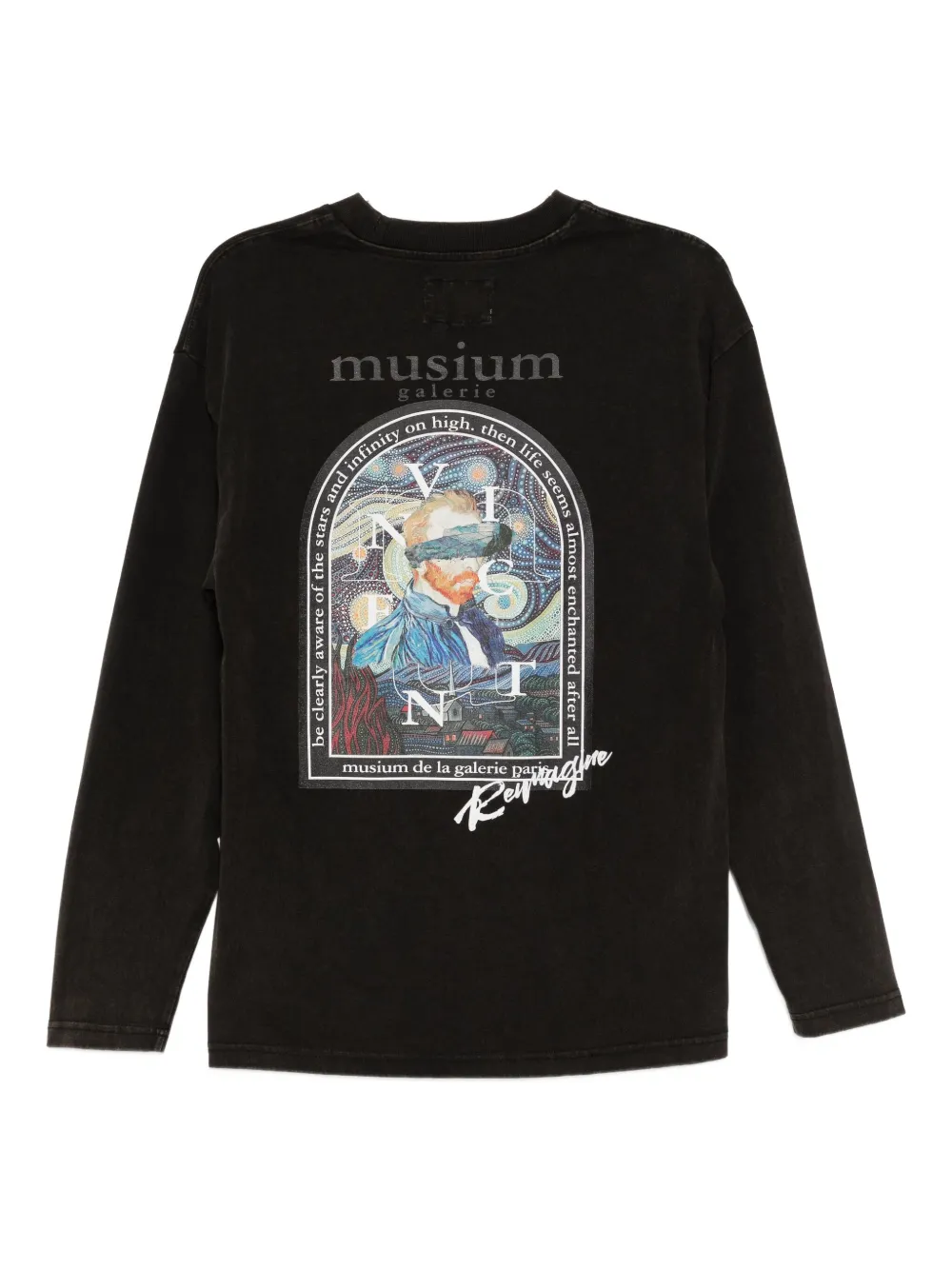 Musium Div. T-shirt met grafische print - Bruin