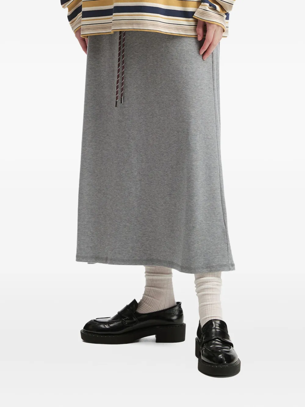 tout a coup Gonna midi con coulisse - Grigio