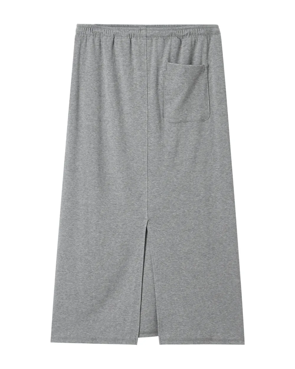 tout a coup Midi-rok met trekkoord Grijs