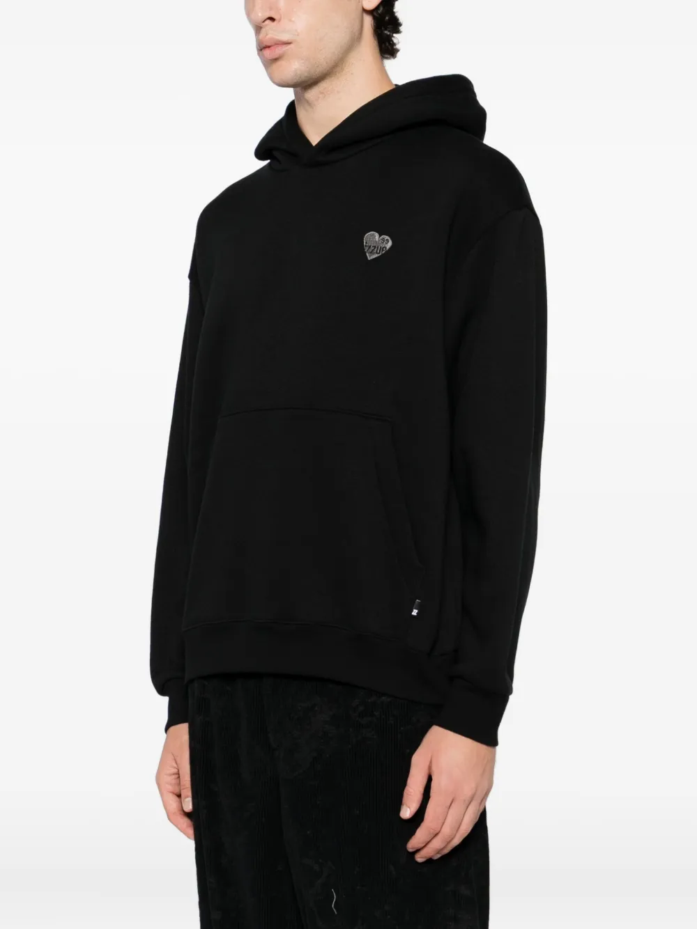 izzue Hoodie met geborduurd logo Zwart