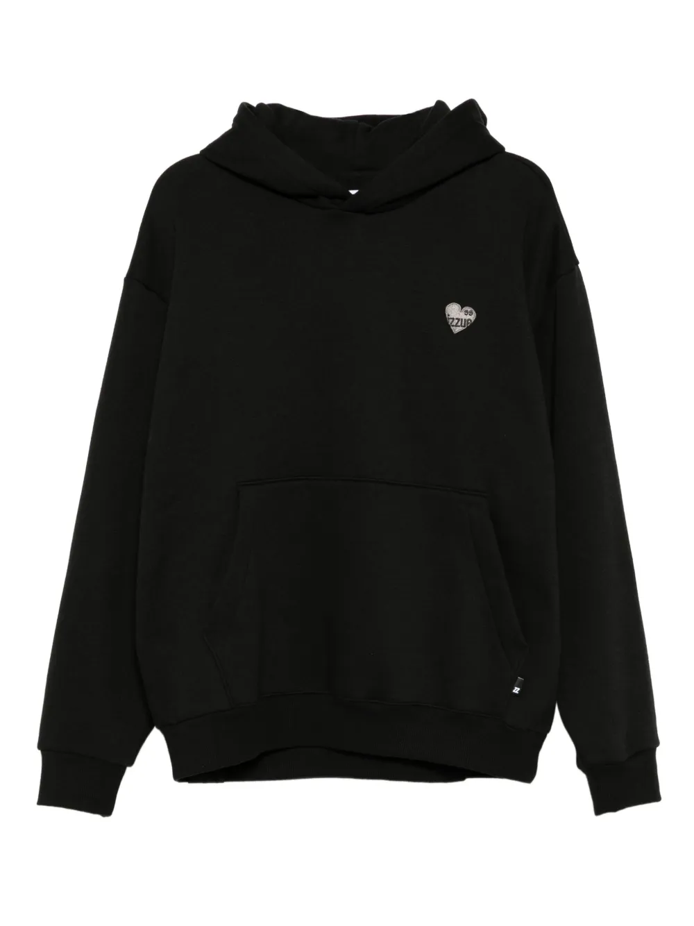 izzue logo-embroidered hoodie | Black | Image 1