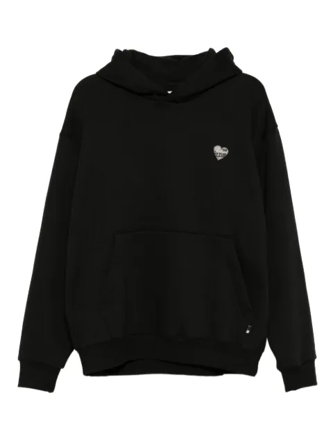 izzue logo-embroidered hoodie