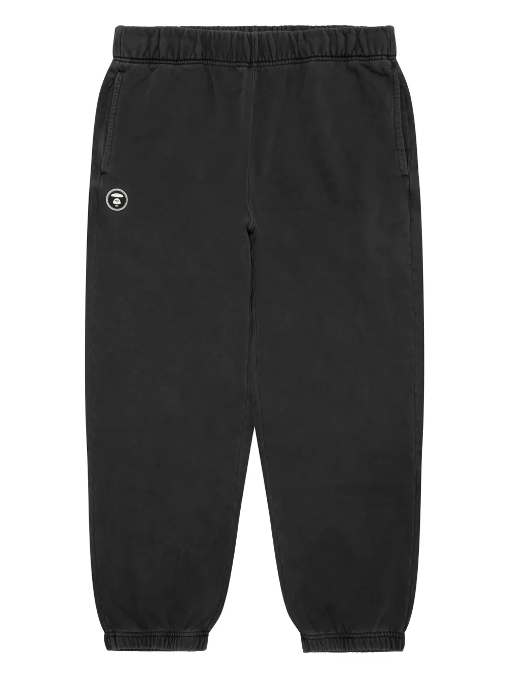 Aape By A Bathing Ape Logo-patch Cuffed Track Pants In Black