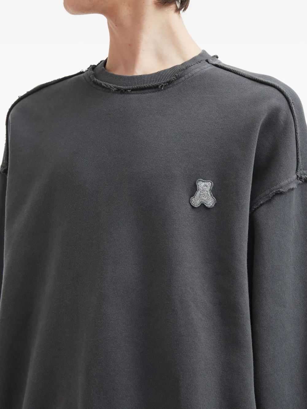 izzue Sweater met ronde hals Grijs