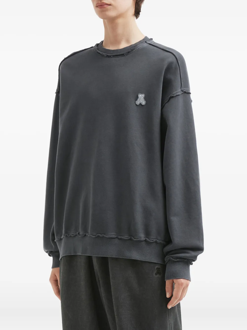 izzue Sweater met ronde hals Grijs