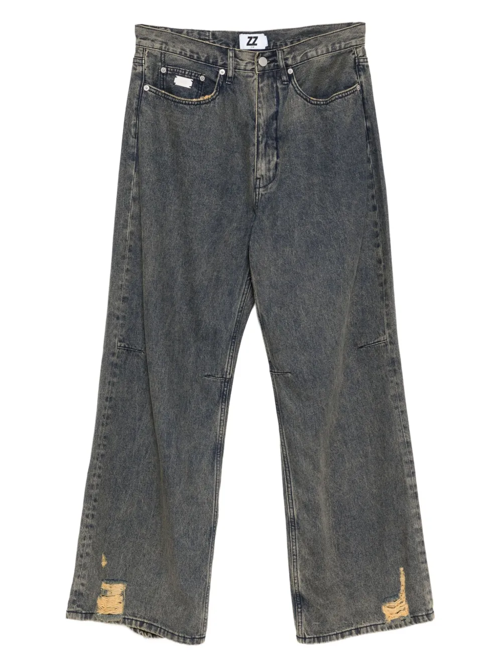 izzue logo-patched jeans | Blue | Image 1