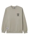 FINGERCROXX crew-neck logo-print sweatshirt - Neutrals