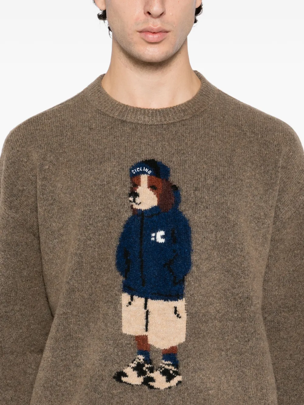 Chocoolate Graphic-print Jumper In Brown