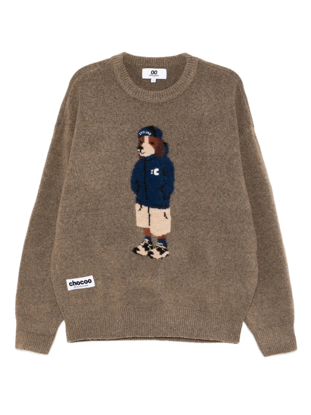 Chocoolate Graphic-print Jumper In Brown