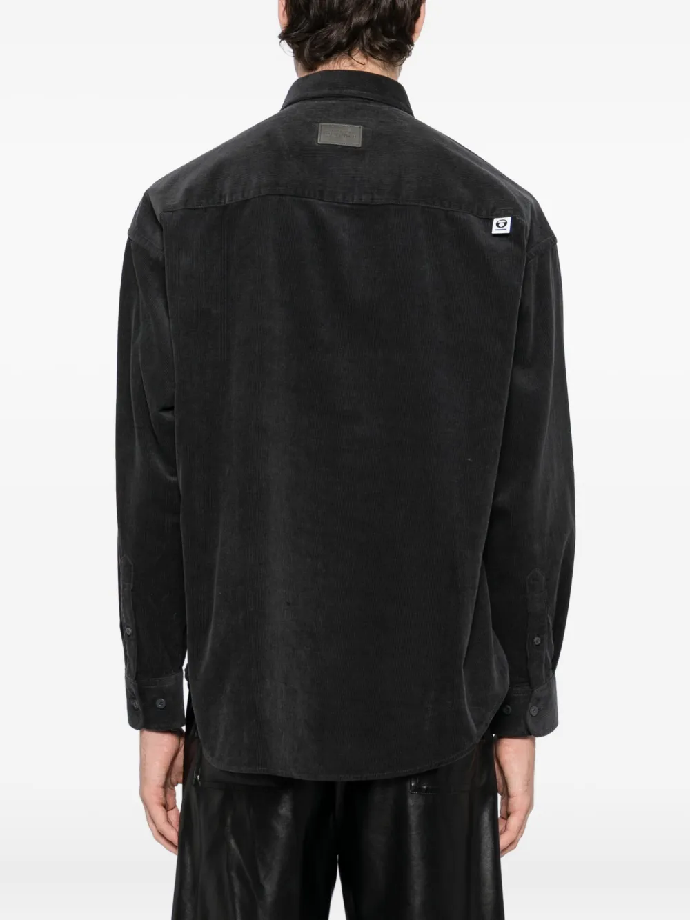 AAPE BY *A BATHING APE Overhemd met logo-applicatie Grijs