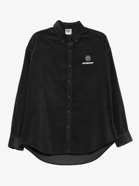 AAPE BY *A BATHING APE® camisa con aplique del logo