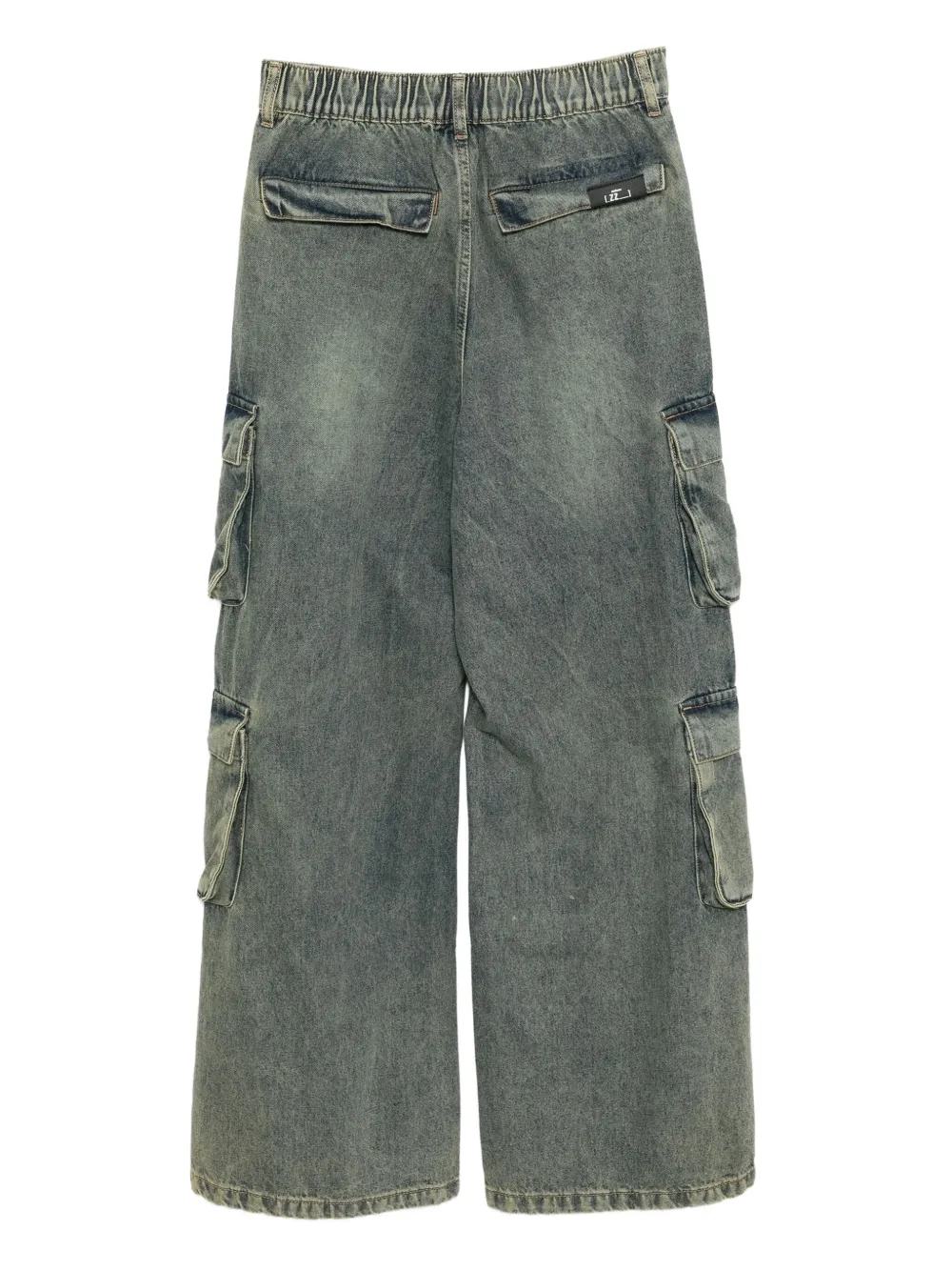 Izzue Cargo jeans met geborduurd logo - Blauw