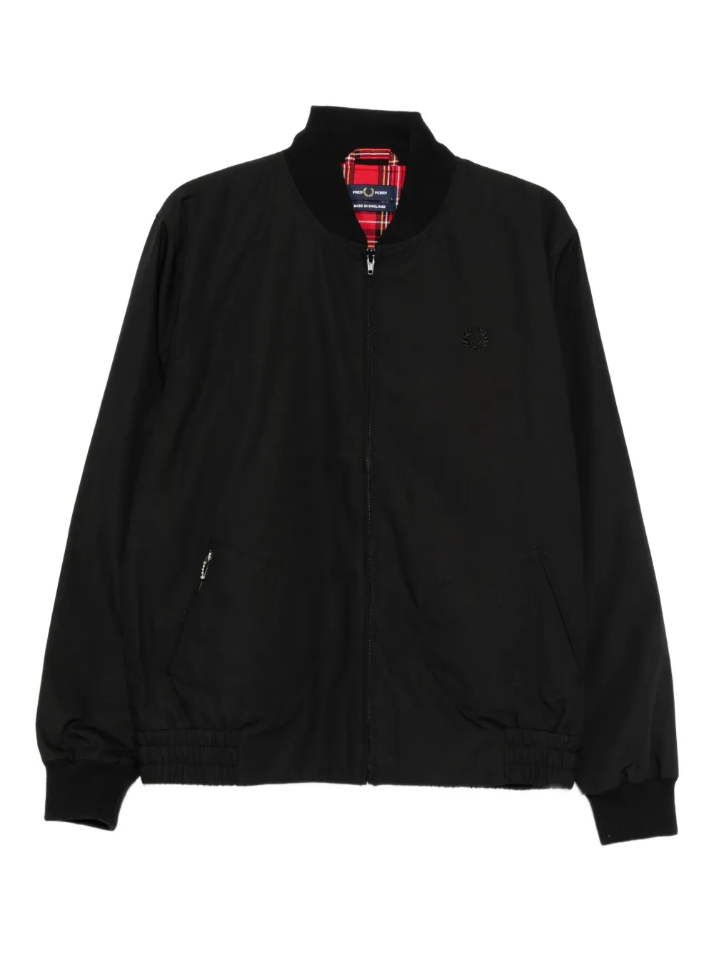 Fred Perry Logo-embroidered Jacket In Black