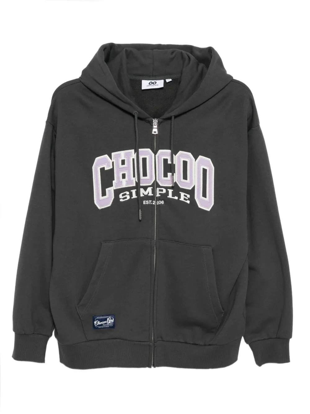 Chocoolate Logo Appliqué Hoodie In Gray