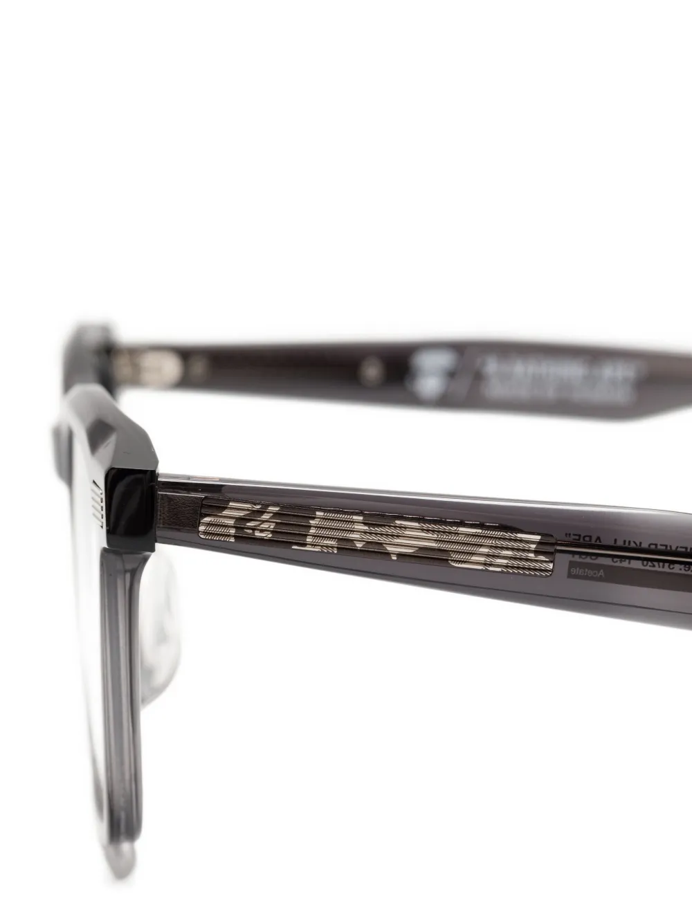 A BATHING APE Bril met logoprint Grijs