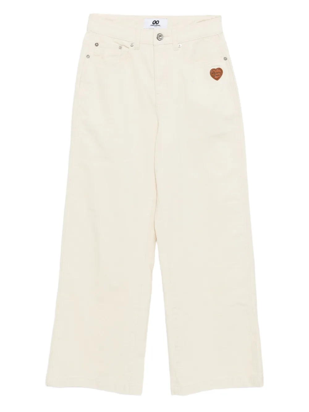 CHOCOOLATE logo patch trousers | Neutrals | Image 1