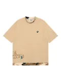 AAPE BY *A BATHING APE® camouflage-panel T-shirt - Neutrals