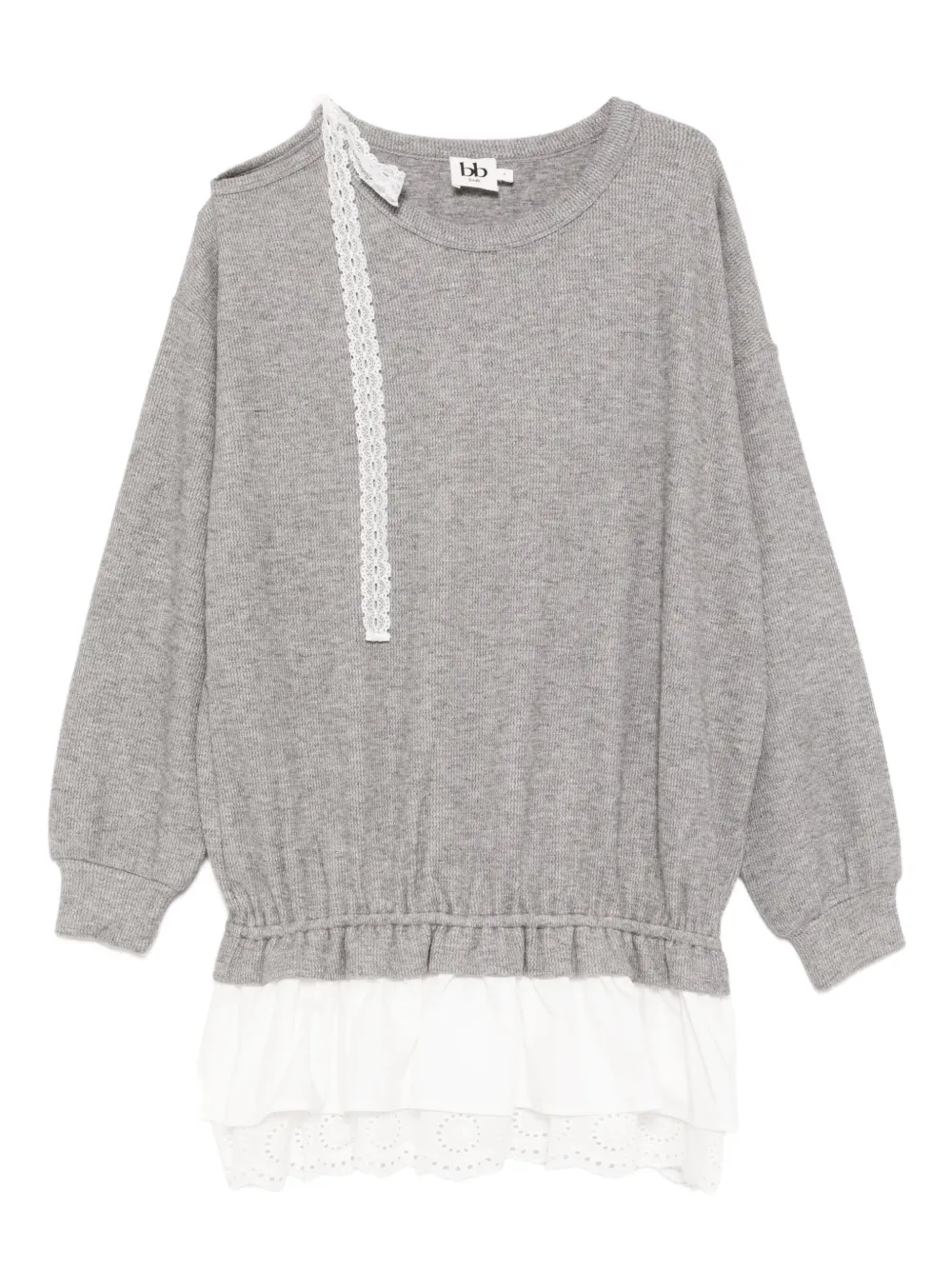 b+ab lace-trim dress | Grey | Image 1