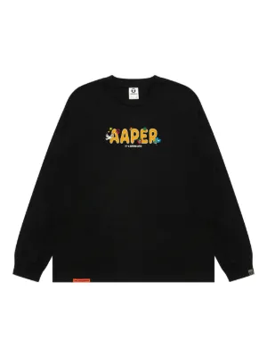 AAPE BY *A BATHING APE® long-sleeve T-shirt | Black | FARFETCH