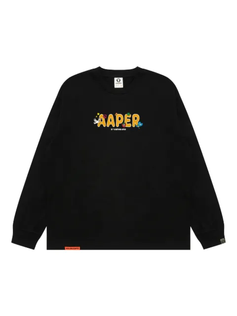 AAPE BY *A BATHING APE® long-sleeve logo T-shirt